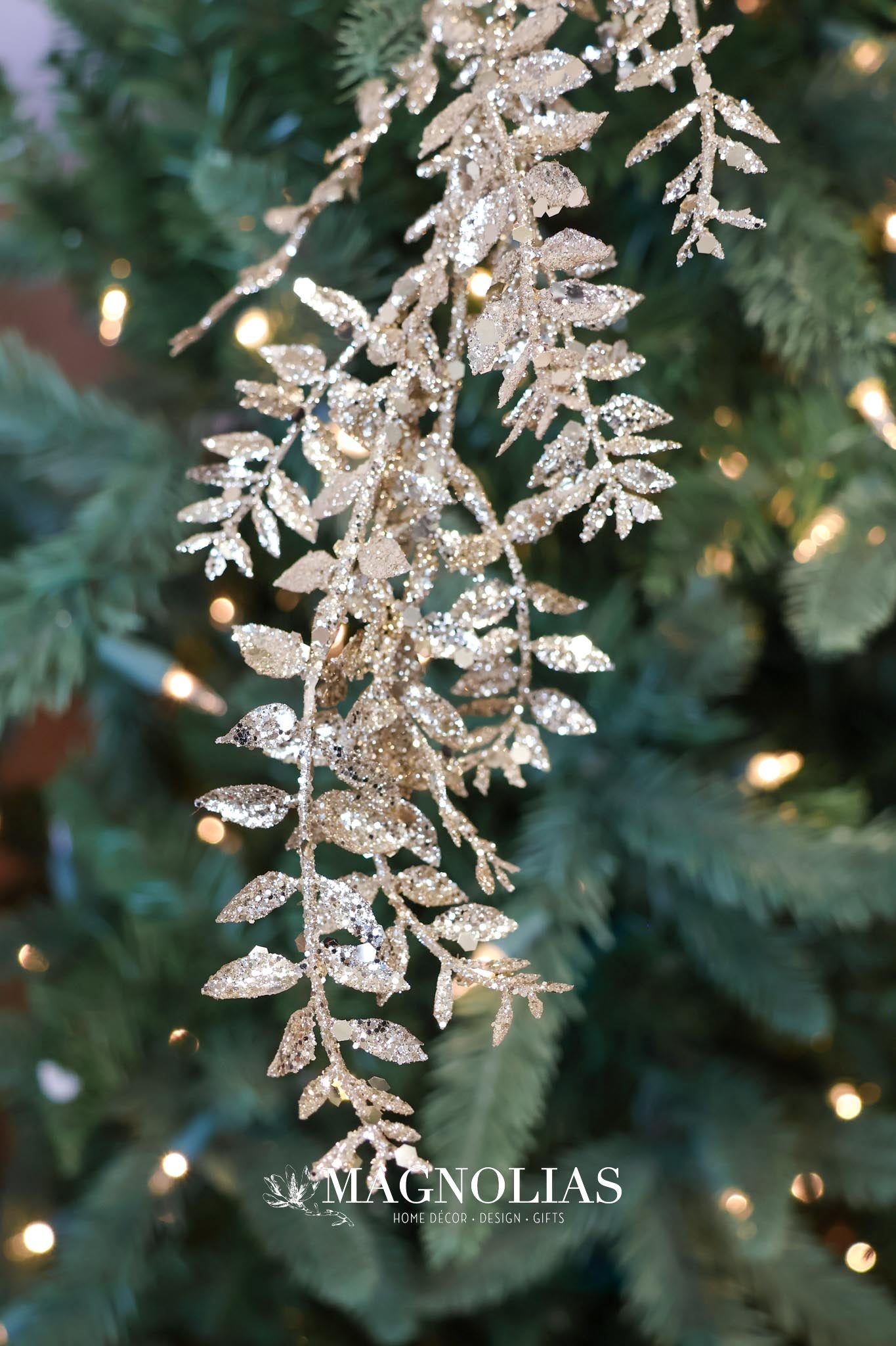 Champagne Mini Smilax Leaf Spray