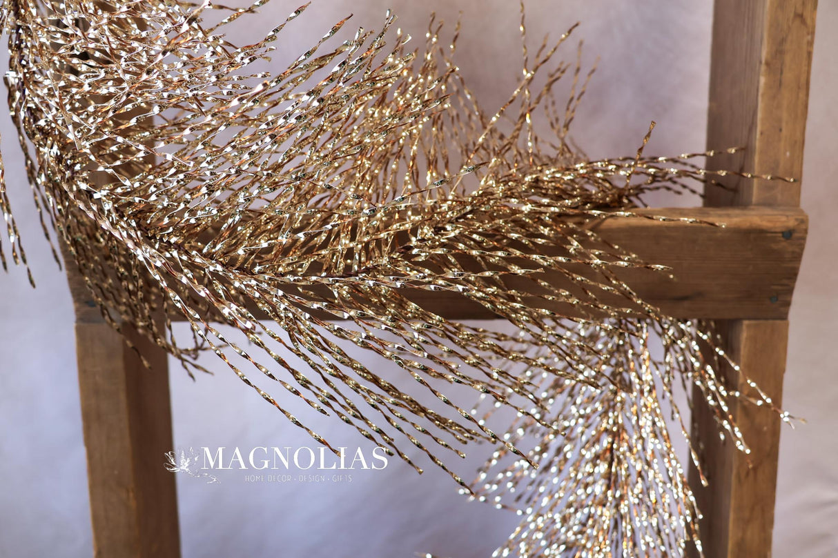 6' Gold Tinsel Garland