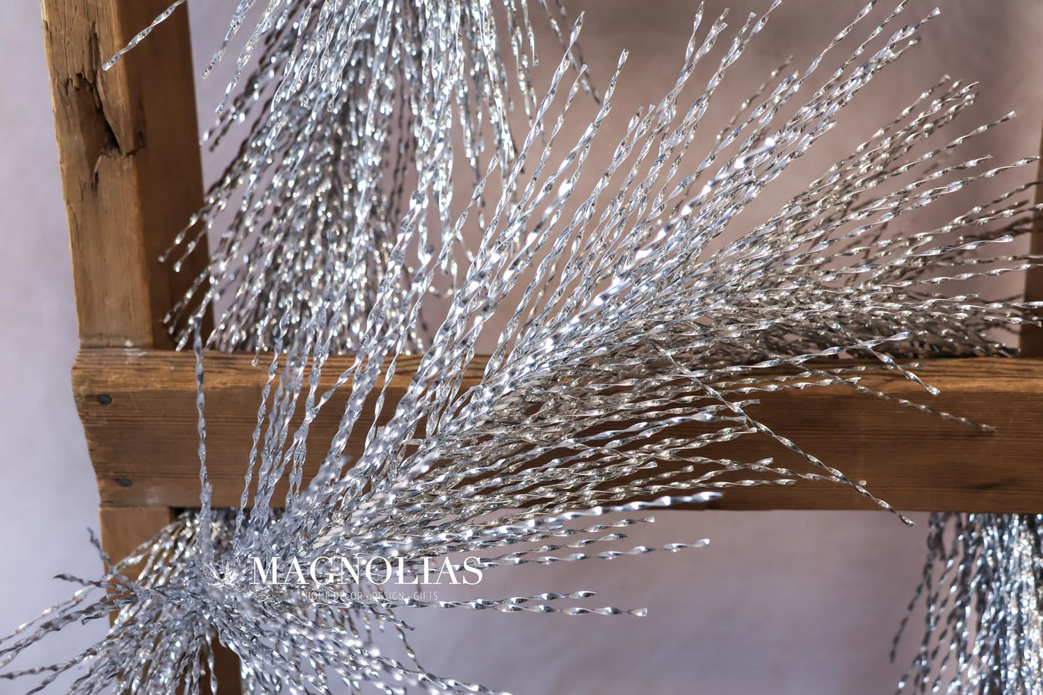6' Silver Tinsel Garland