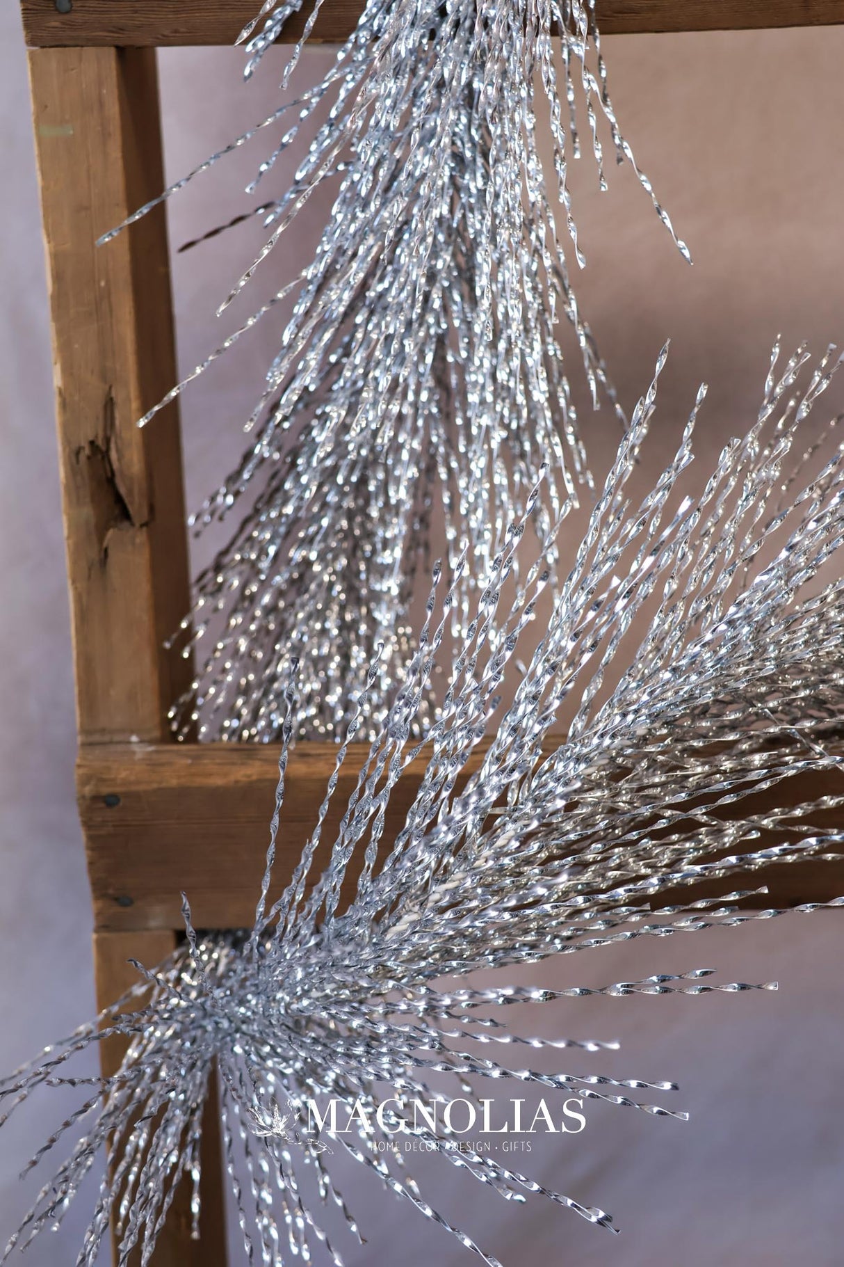 6' Silver Tinsel Garland