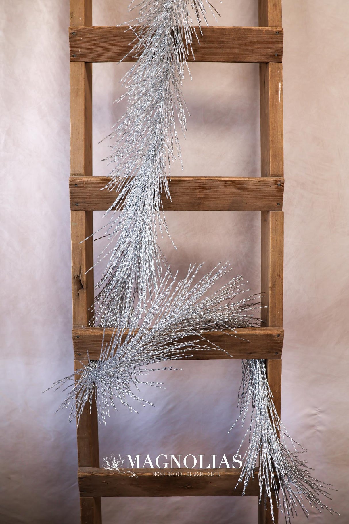 6' Silver Tinsel Garland