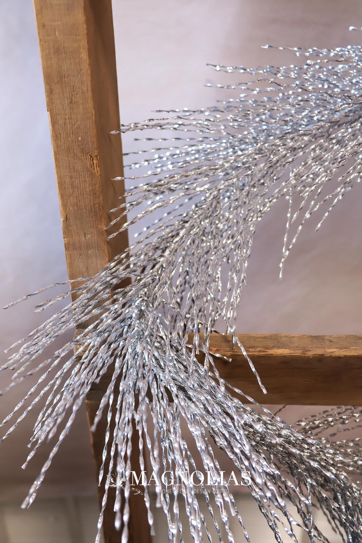 6' Silver Tinsel Garland