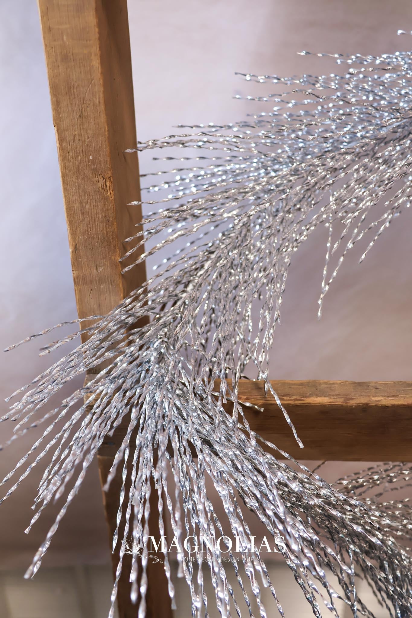 6' Silver Tinsel Garland