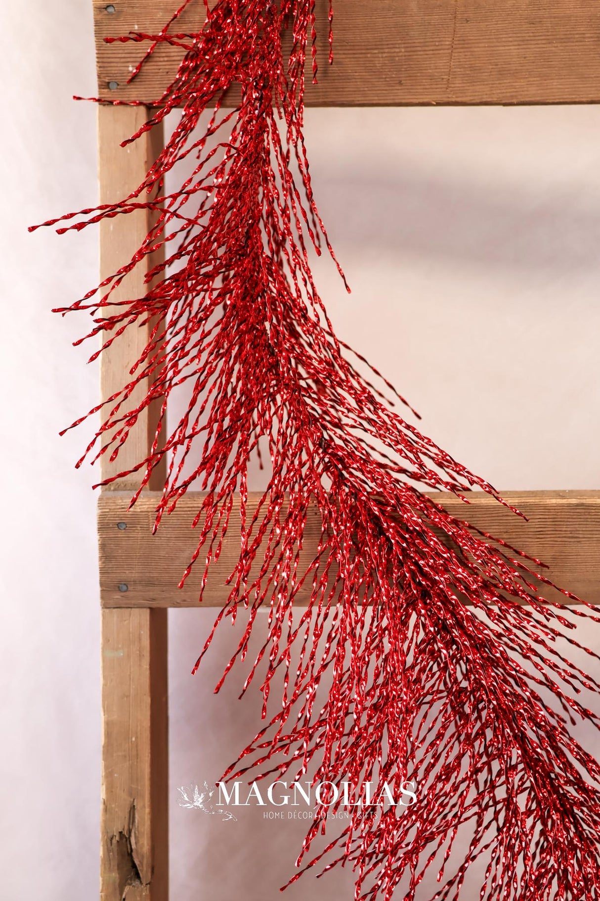 6' Red Tinsel Garland