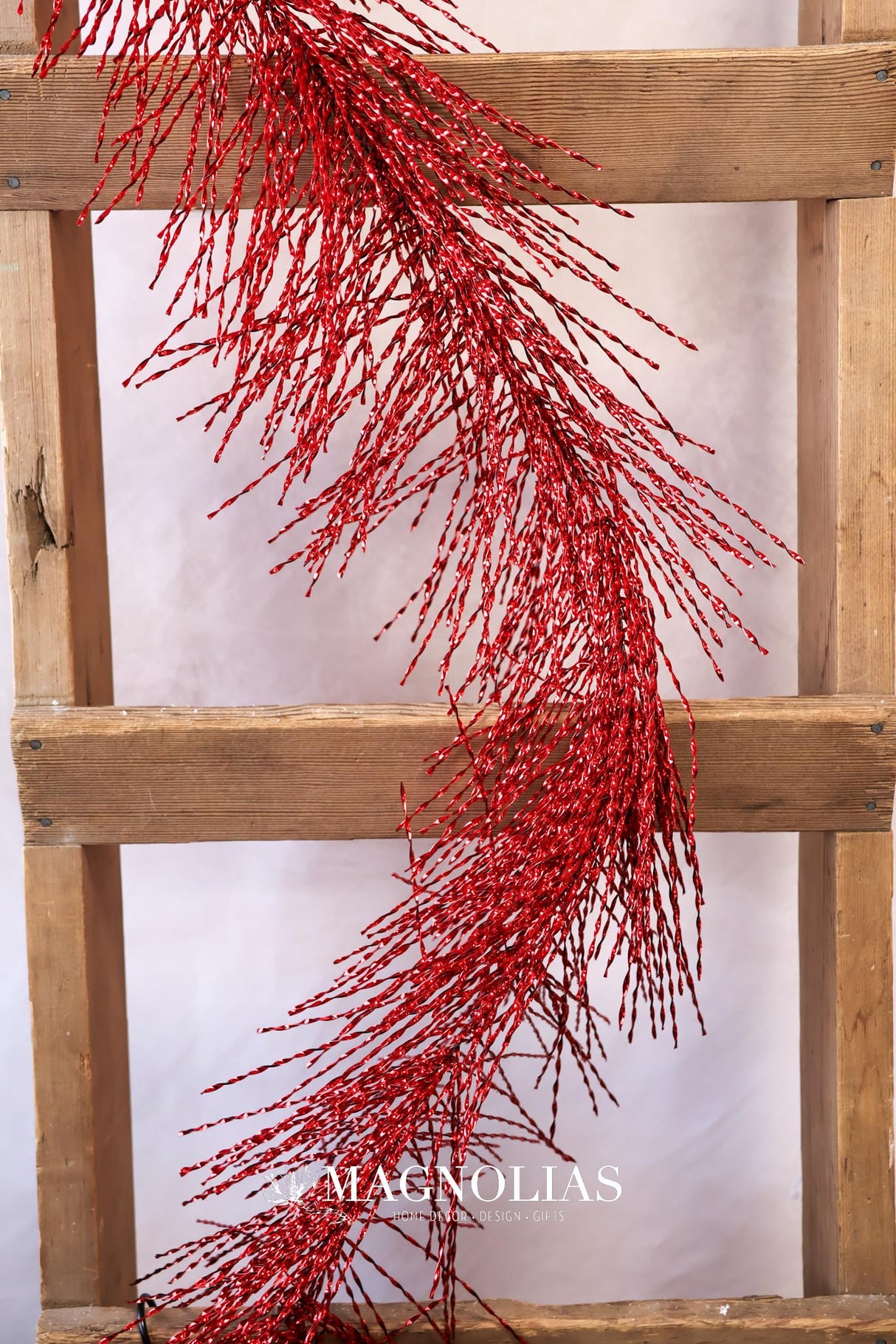 6' Red Tinsel Garland