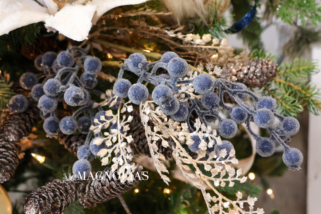 Blue Frosty Night Berry Spray