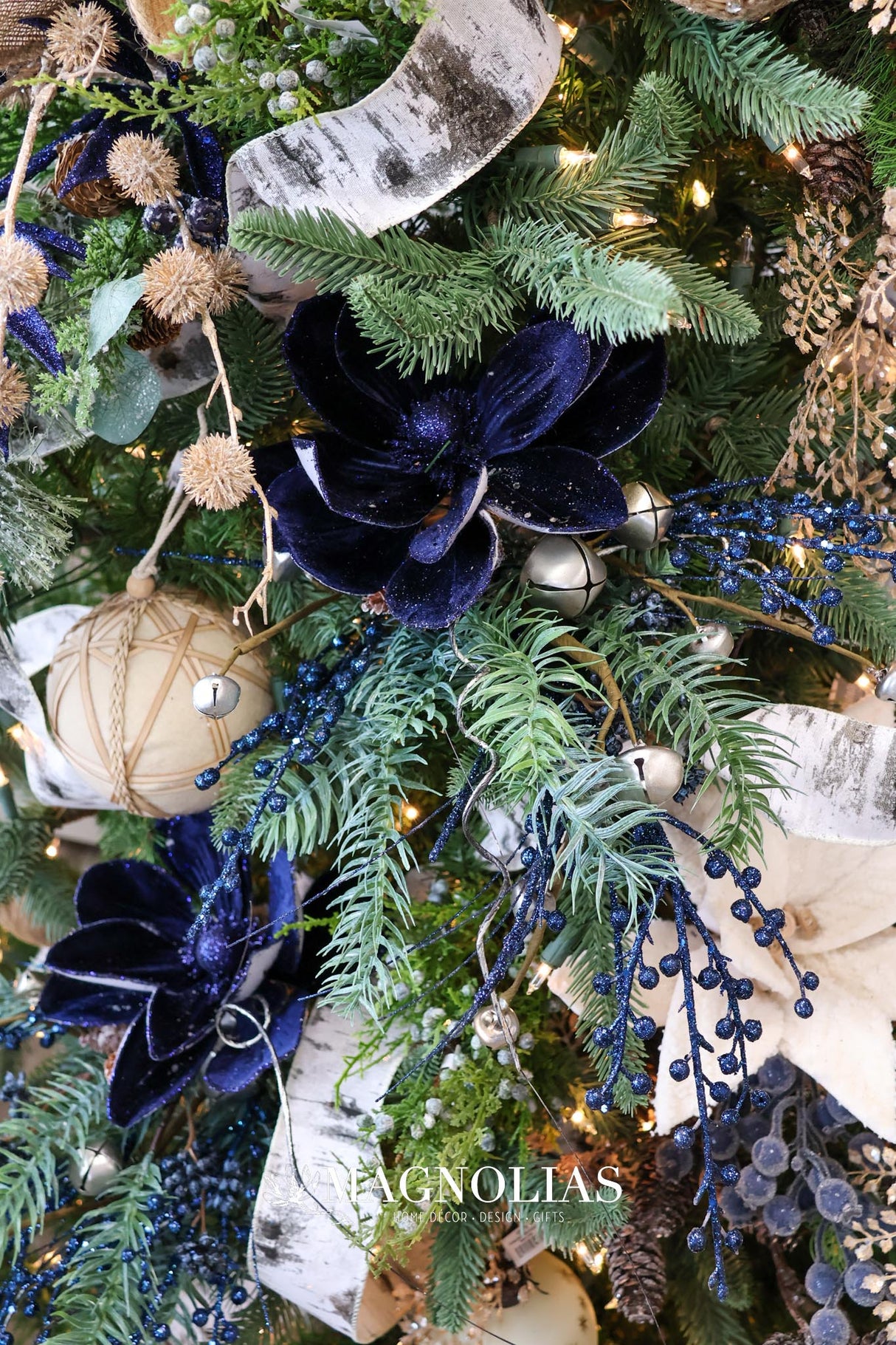 Midnight Blue Magnolia Stem