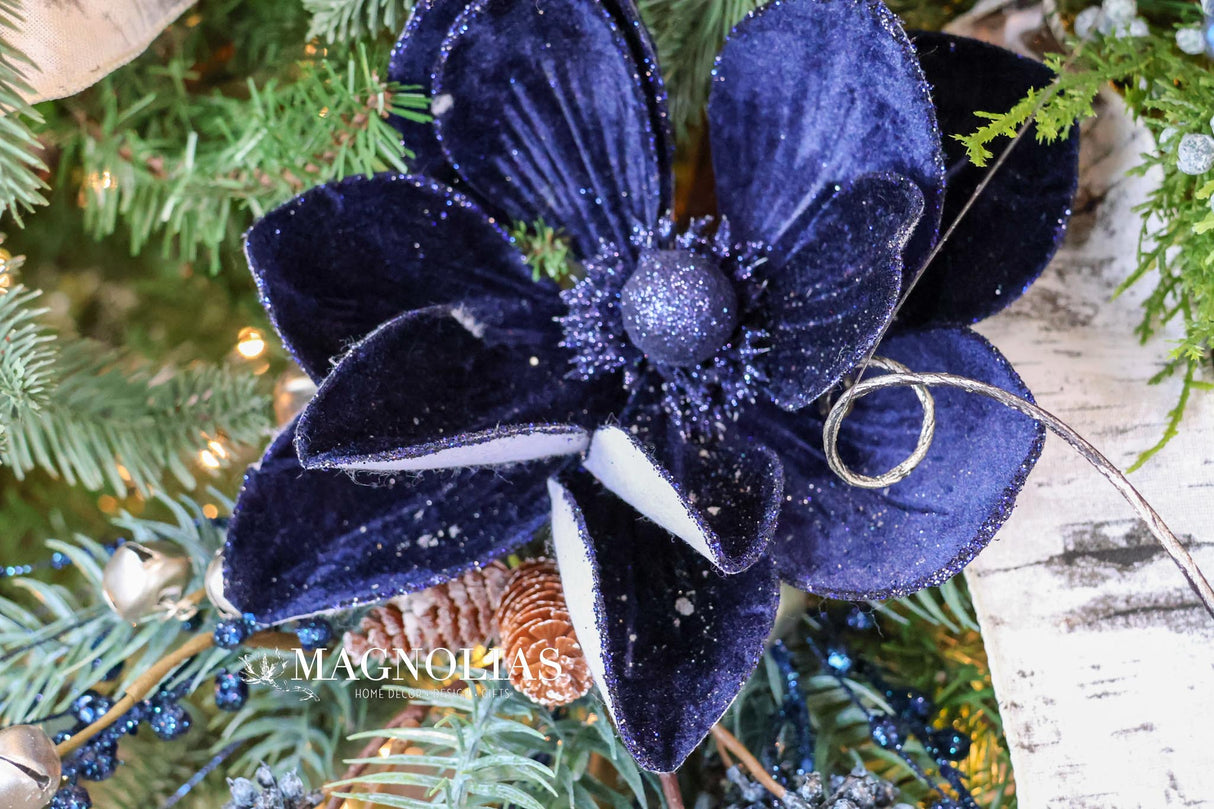 Midnight Blue Magnolia Stem