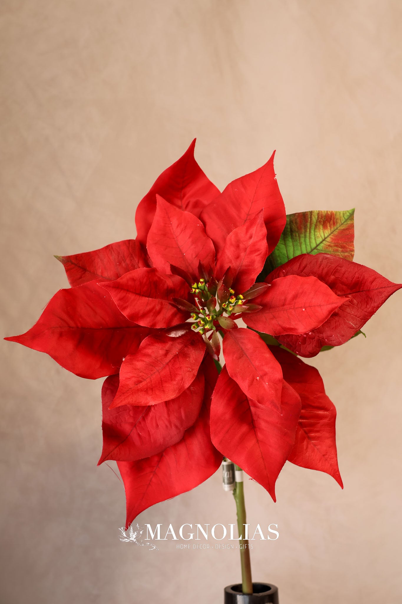 Holiday Classic Red Poinsettia Spray
