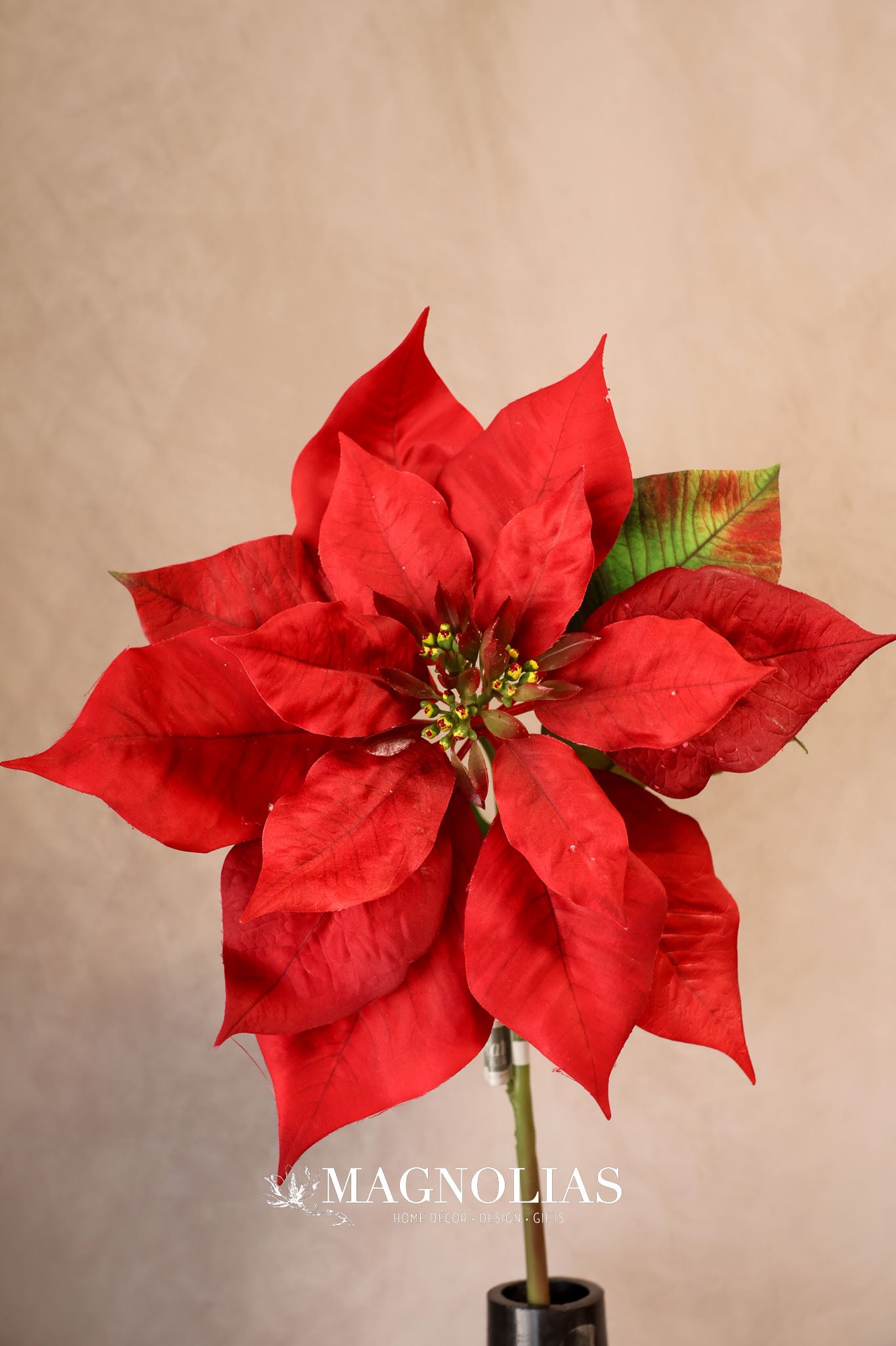Holiday Classic Red Poinsettia Spray