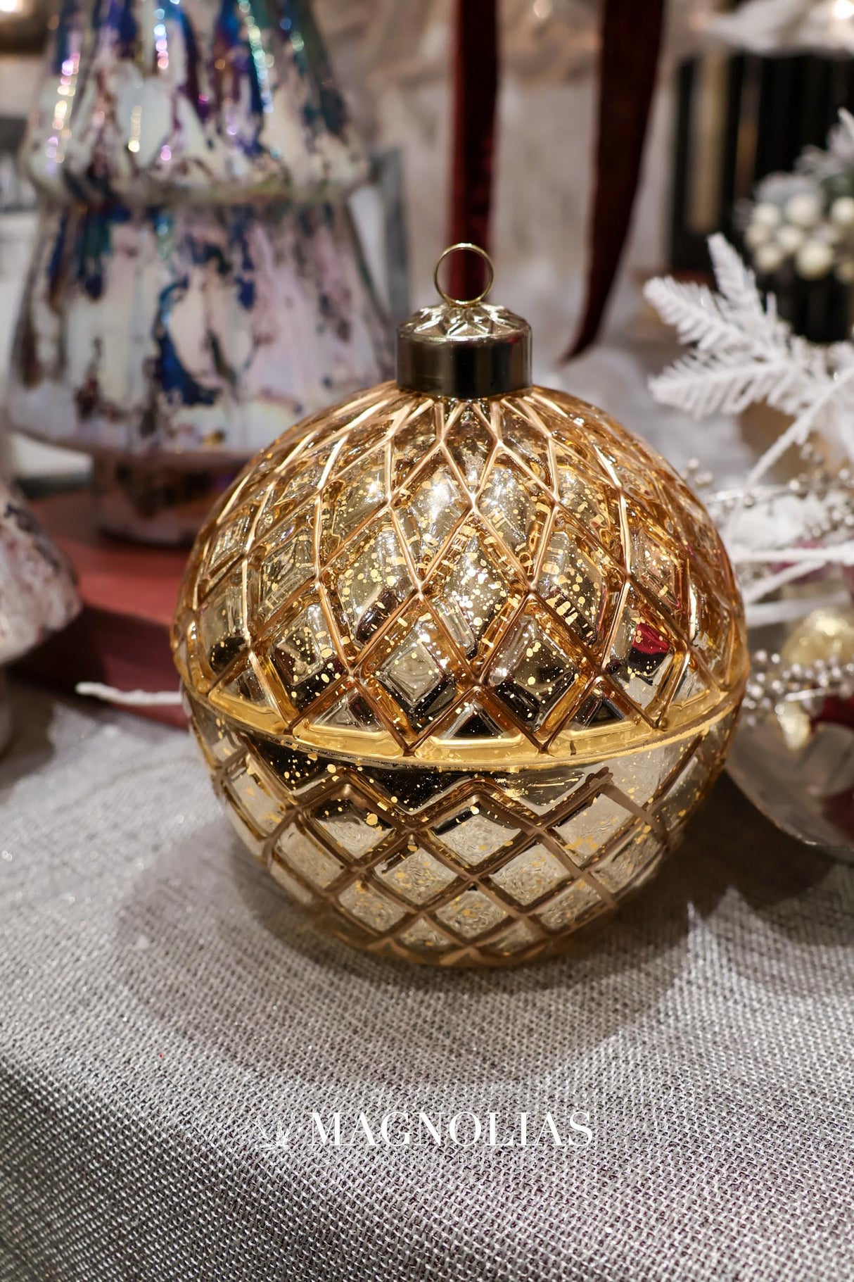 Champagne LED Ornament Candle