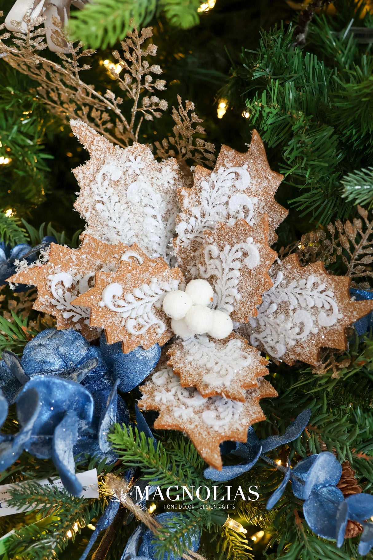 Elegant Gingerbread Poinsettia