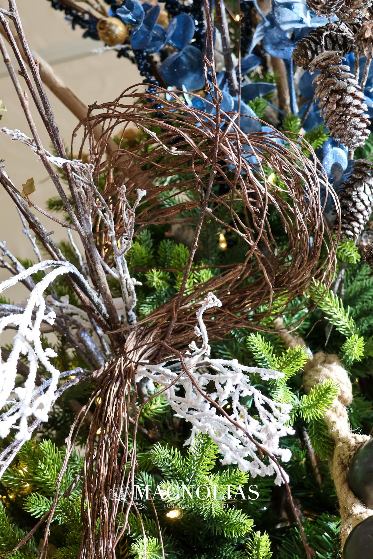 Copper Hanging Willow Spray