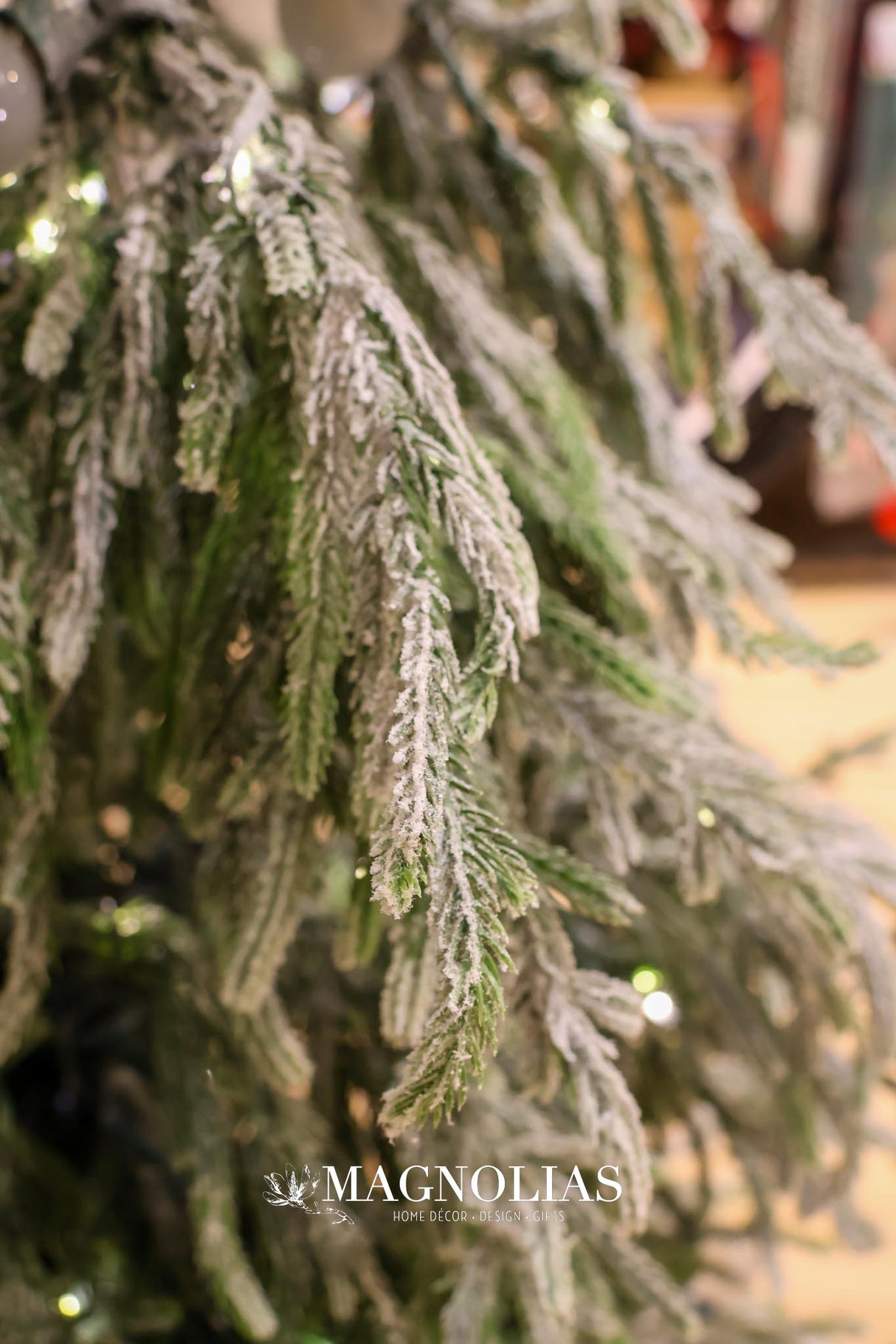 6' Snowy LED Real Touch Norfolk Tree