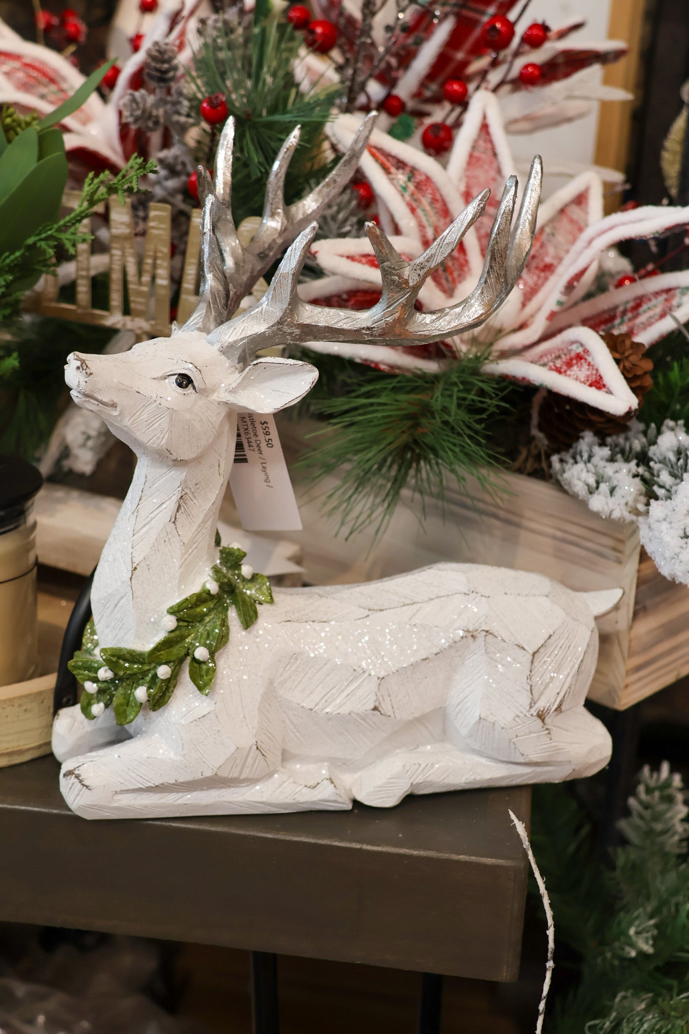 Frosted Mistletoe Deer