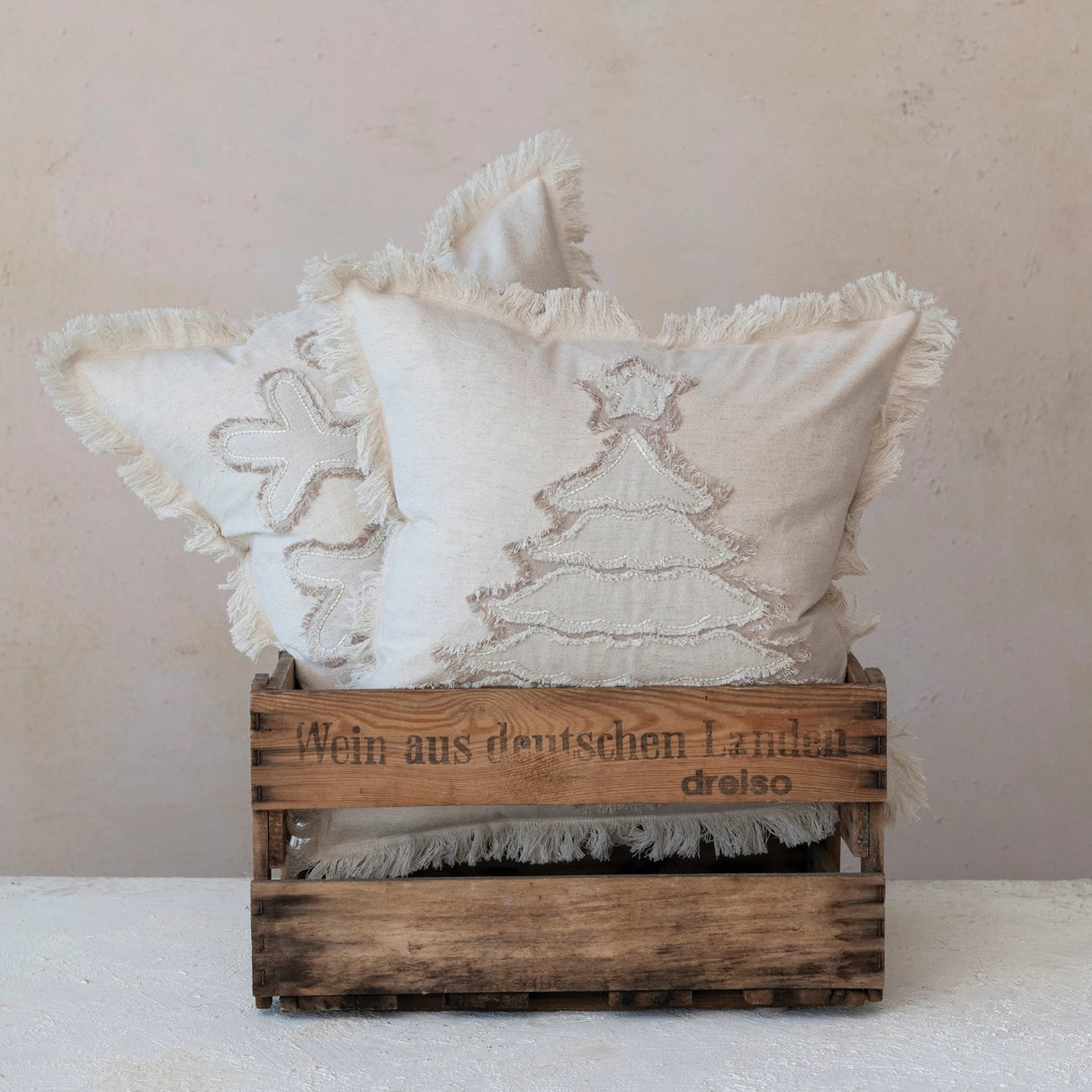 Relaxed Holiday Linen Pillows - 2 Styles