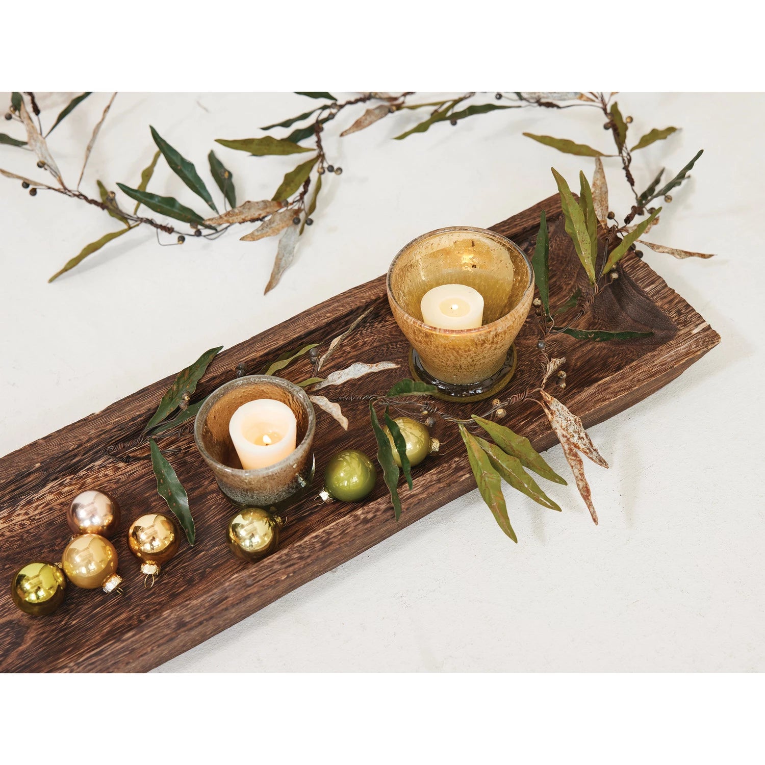 Walnut Finish Paulownia Wood Tray