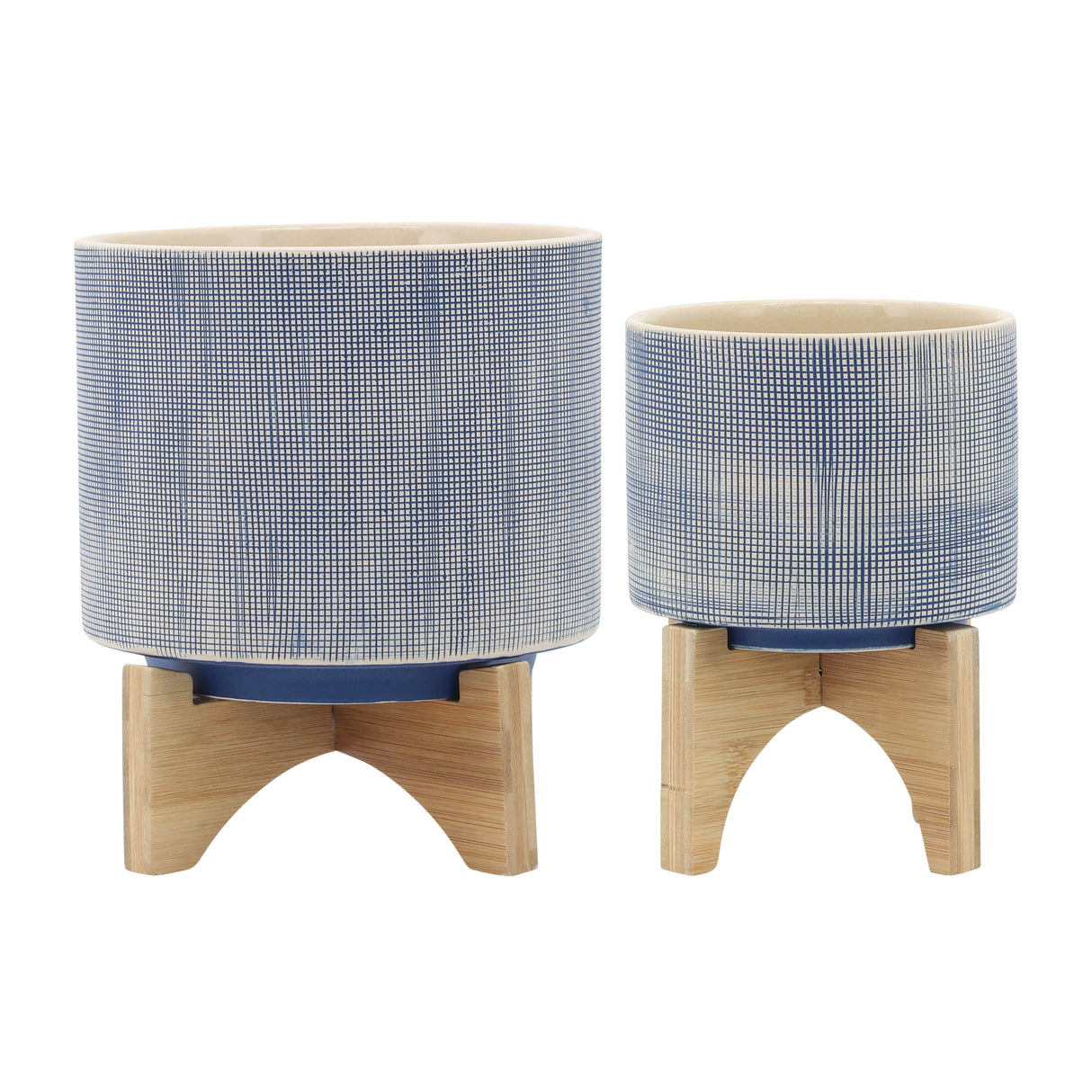 Blue Mesh Planter w/Stand- 2 Sizes