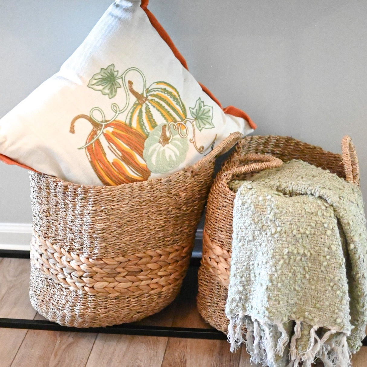 Seagrass Basket With Handles - 2 Sizes