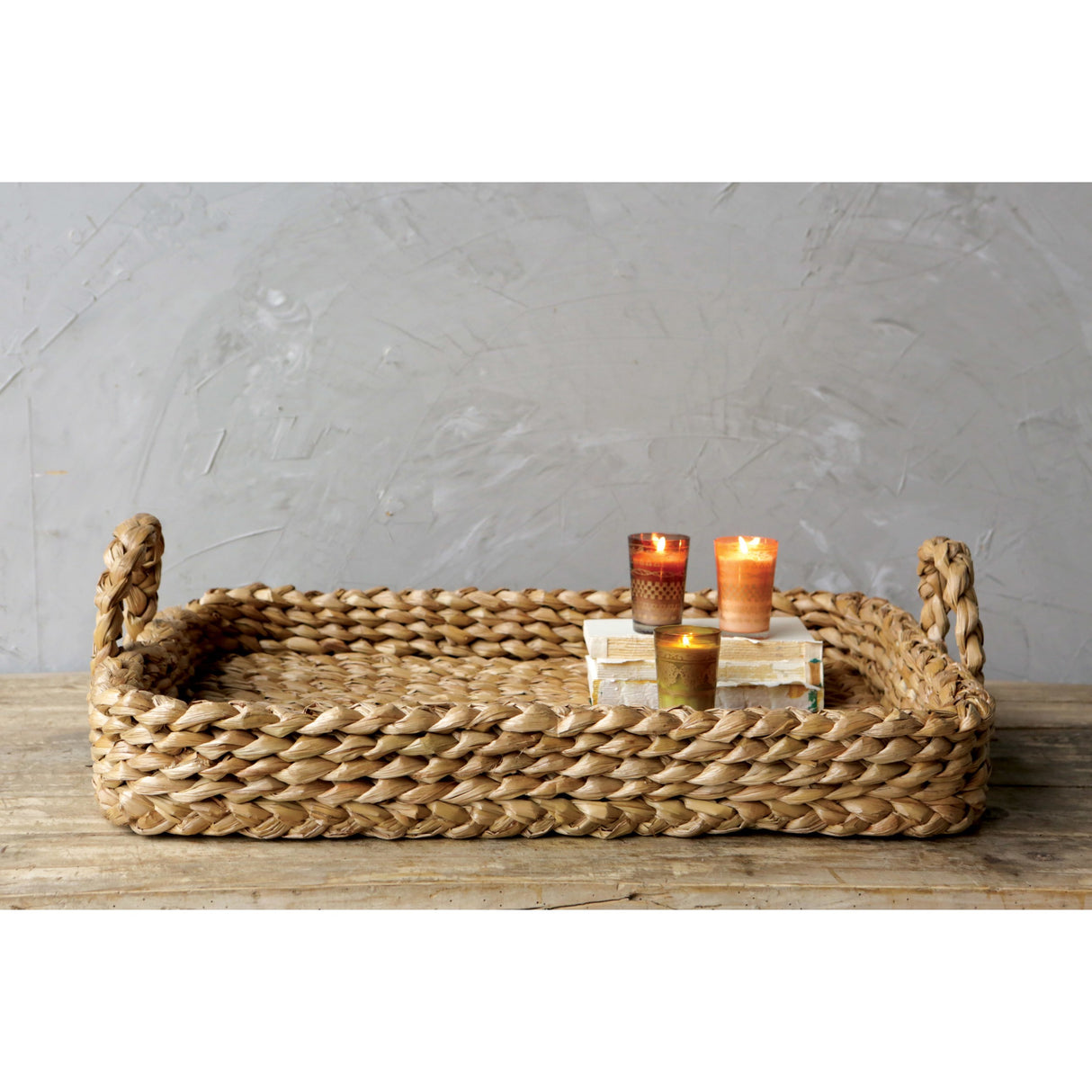 Bankuan Braided Tray W/ Handles- Pickup Only