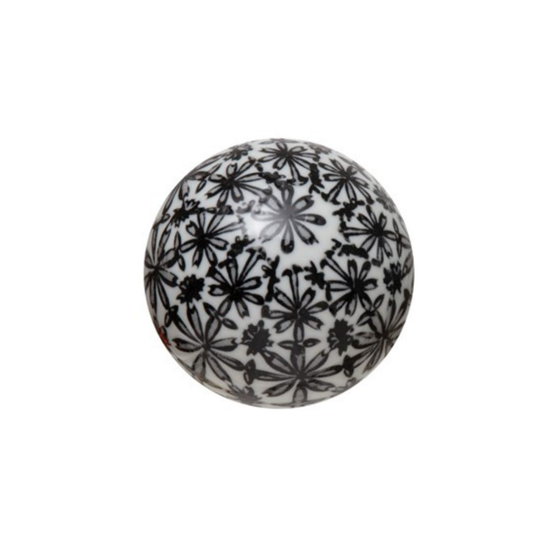 Black & White Stoneware Orb - 4 Styles