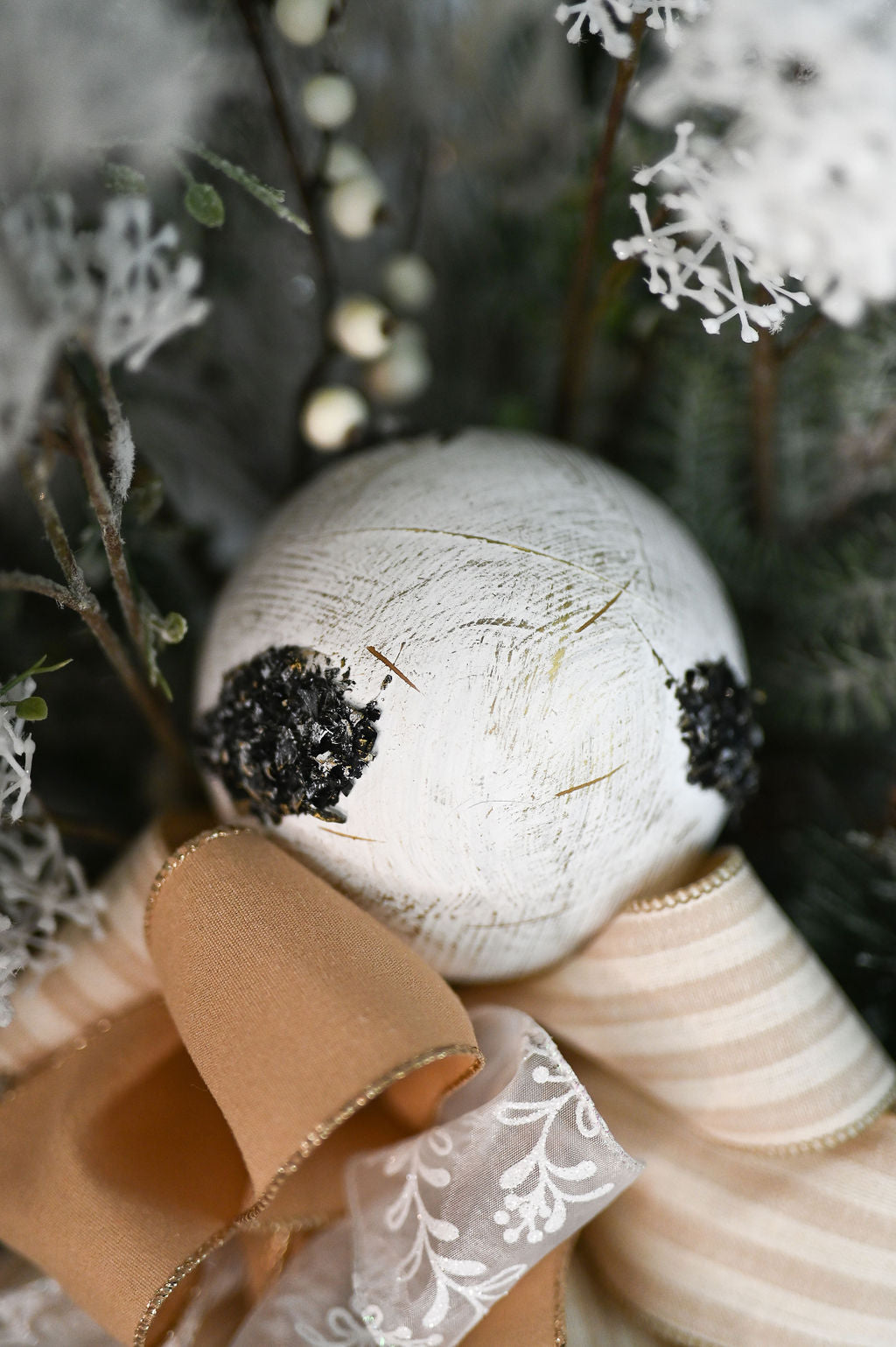 Birch Ball Ornament Stake - 2 Sizes