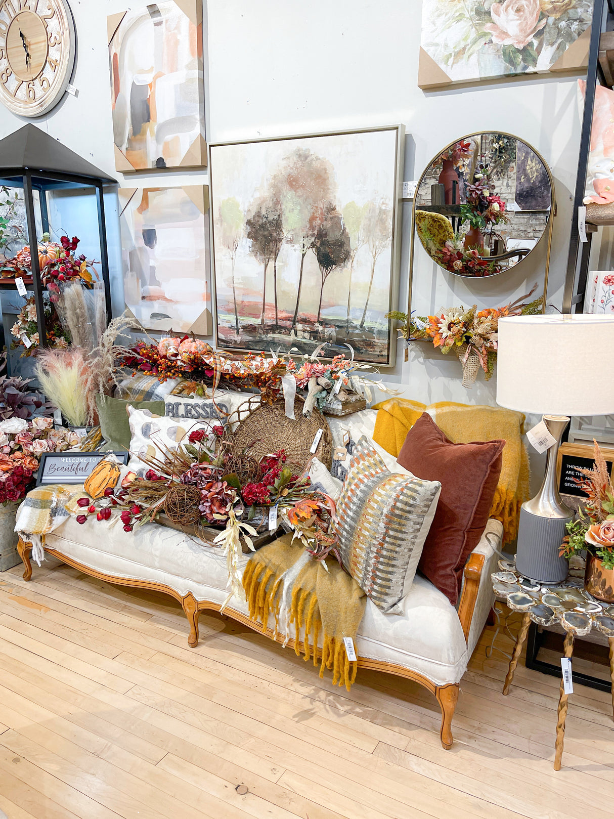 Rust Cotton Velvet Square Pillow