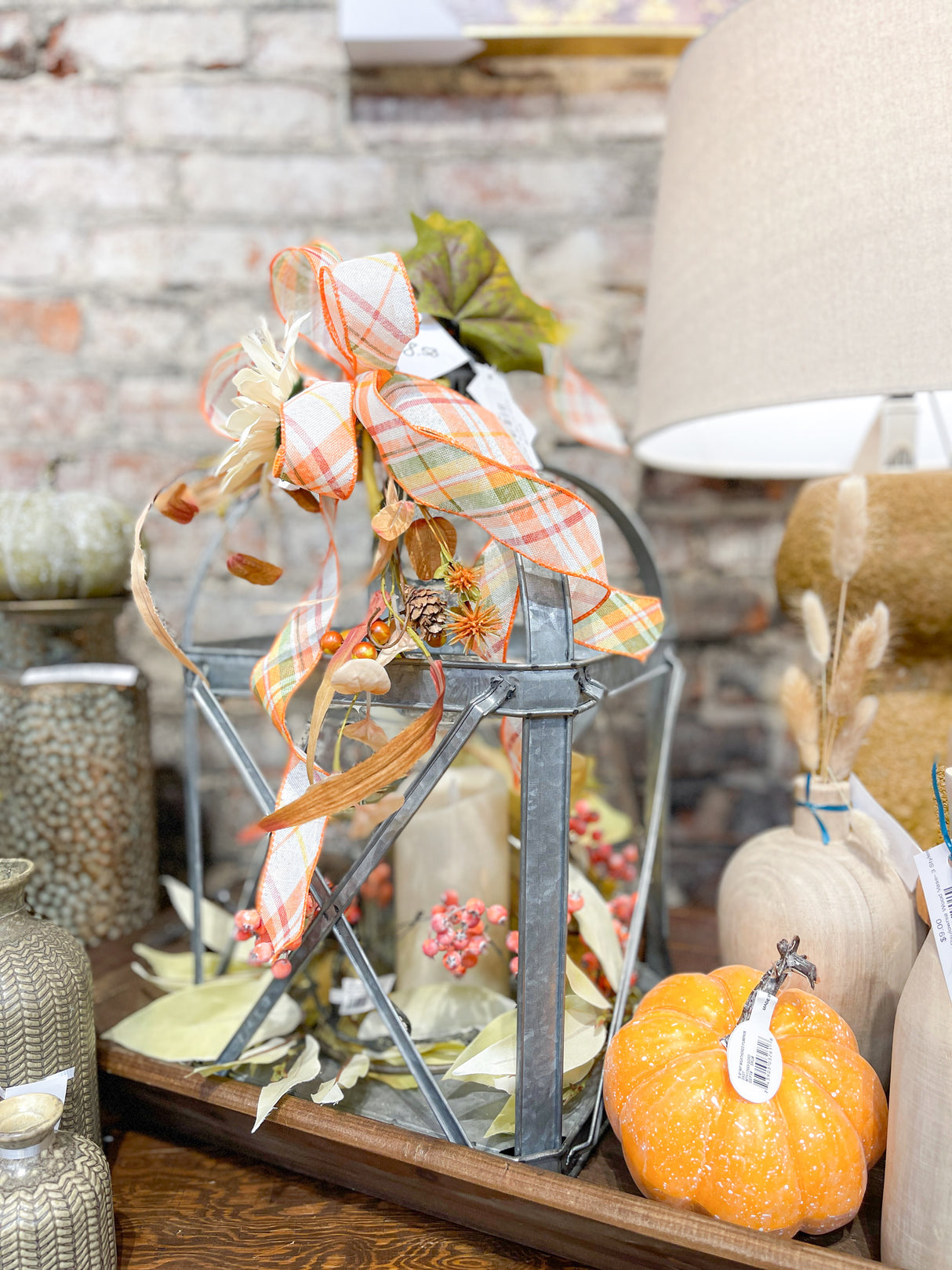 Orange Washed Currant Berry Spray