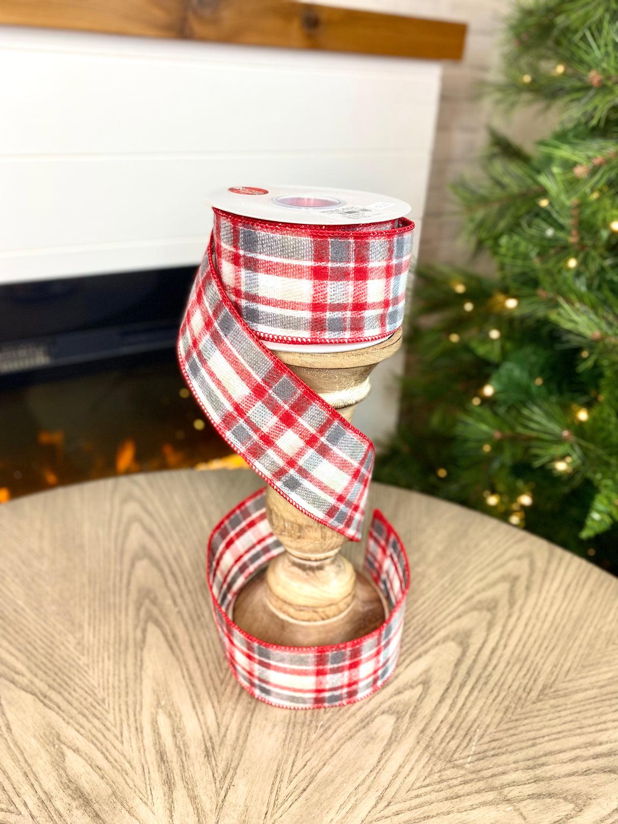 2.5" Columbus Flannel Plaid Ribbon Bolt
