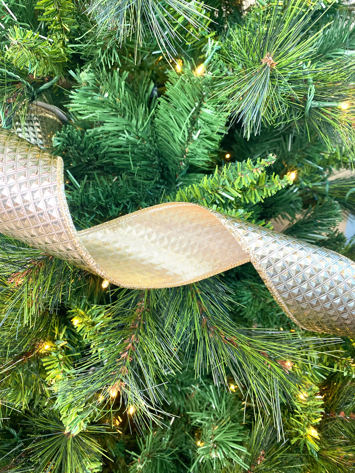 2.5" Gold Bullion Champagne Ribbon Bolt