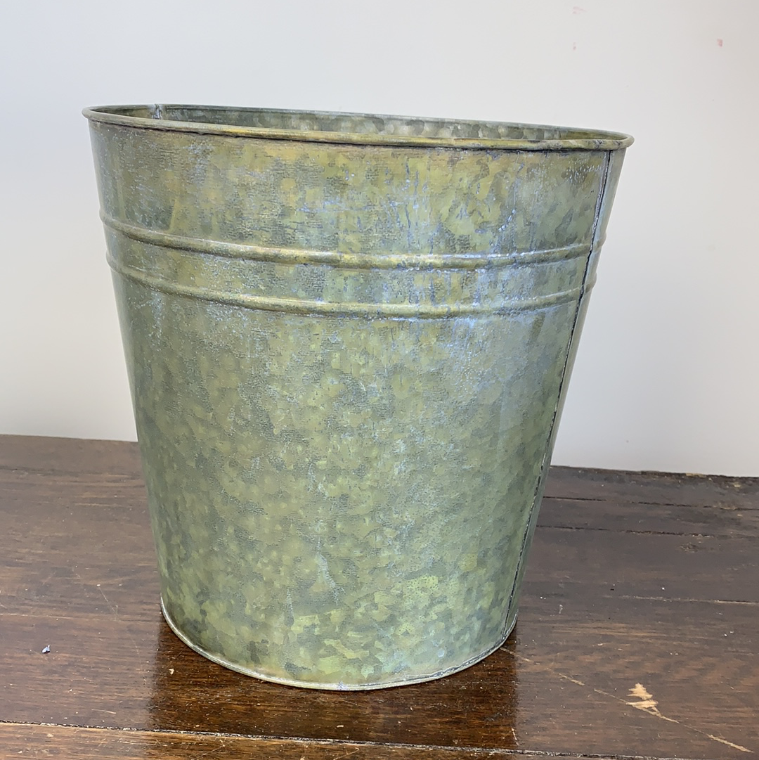 Verdigris Decorative Metal Pot Cover