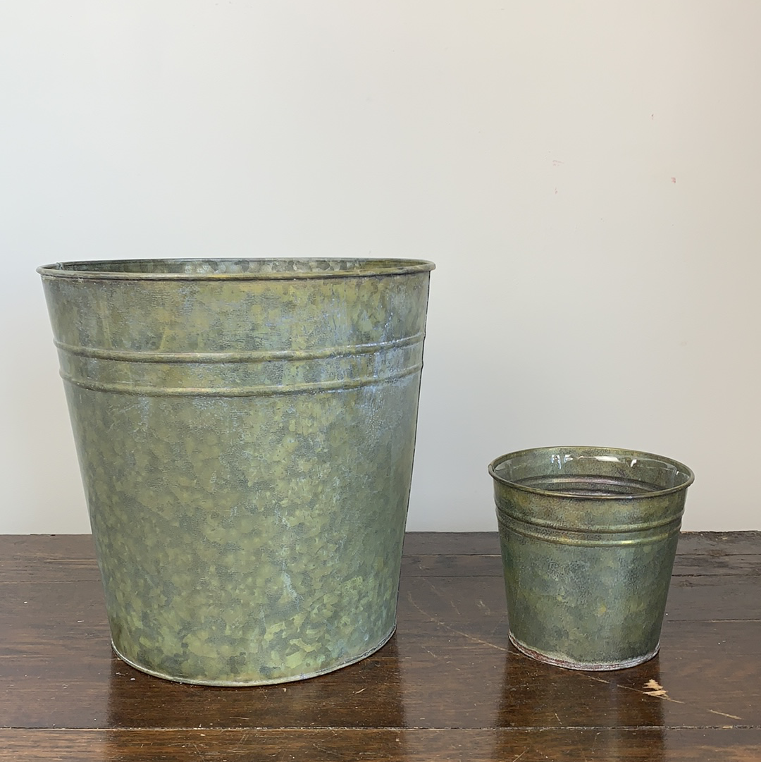 Verdigris Decorative Metal Pot Cover