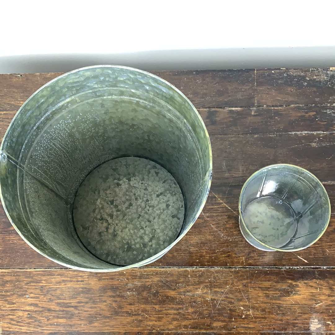 Verdigris Decorative Metal Pot Cover