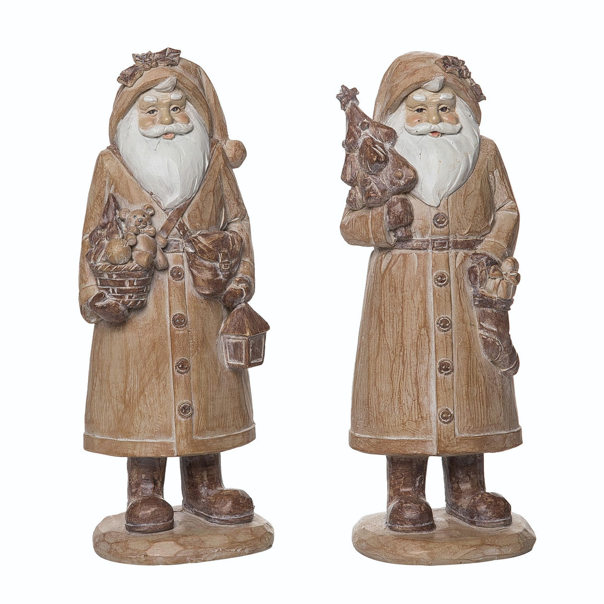 Woodland Resin Santa - 2 Styles