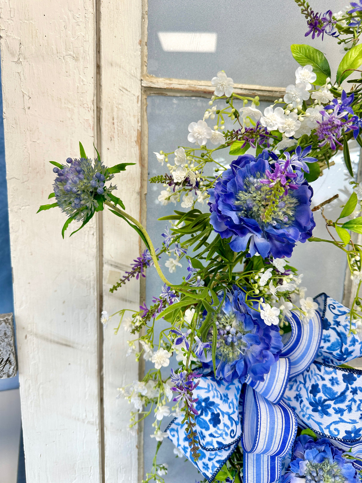 29" Scabiosa Bloom Wreath