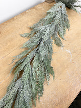 6' Frosted Deluxe Cedar Garland