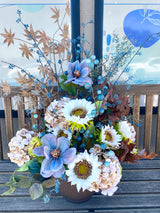 34" Blue For You Porch Pot