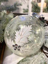 Frosted Pine Lighted Table Ornament