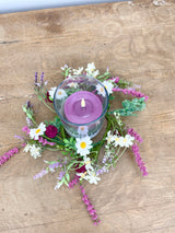 Daisy & Heather Candle Ring