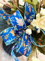 36" Falling For Blue Porch Pot