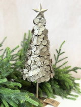 Metal Flowers Christmas Tree with Star