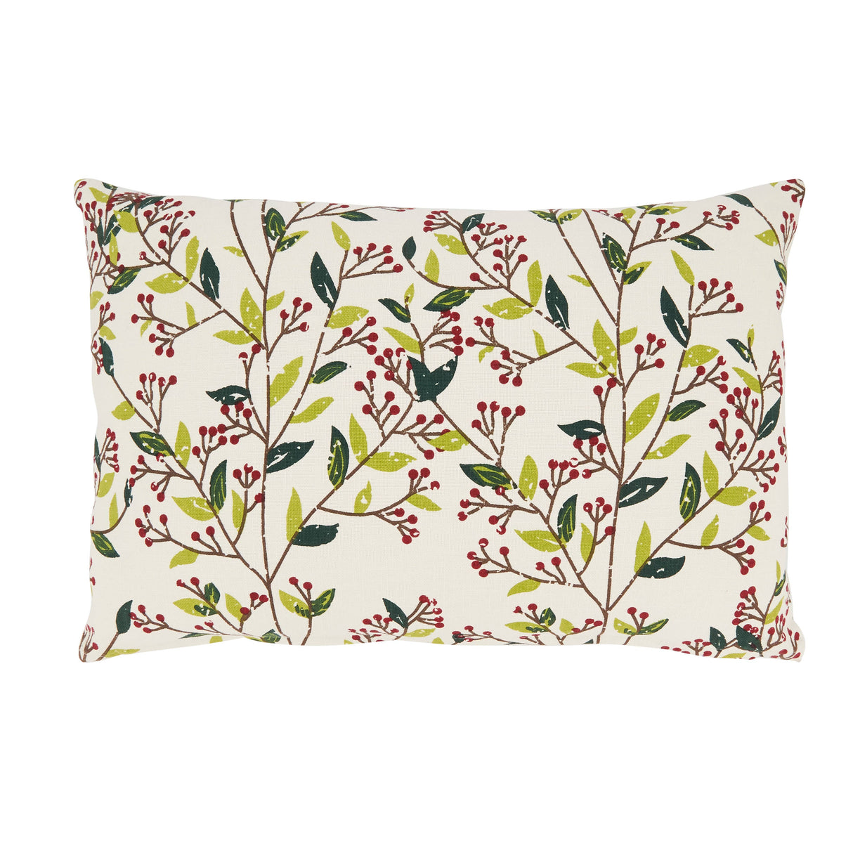Crimson Harvest Red Berry Throw Pillow