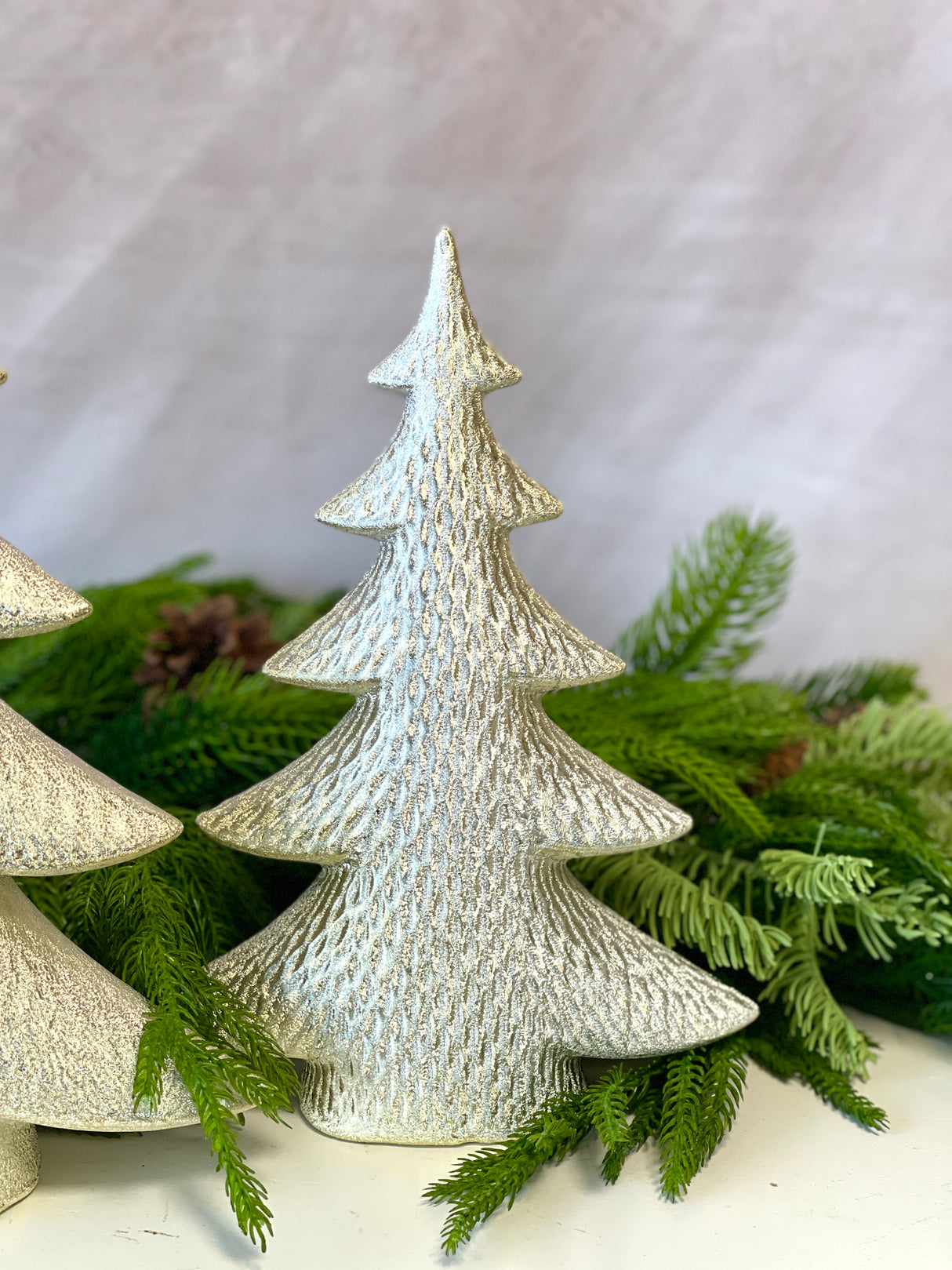 Christmas Porcelain Tree Set of 2