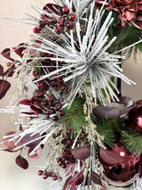 31" Burgundy Bliss Wreath