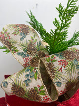 26" Festive Forest Lantern Swag