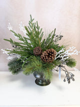 20" Winter Pinescape Centerpiece
