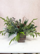 19" Woodland Winter Centerpiece