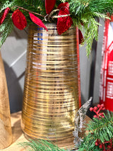 Sintra Metallic Glass Vase