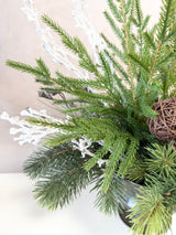 20" Winter Pinescape Centerpiece