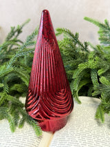 Noel Red Glass Tree